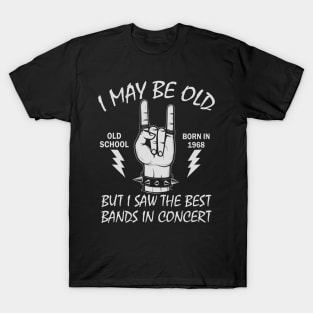 Born In 1968 Birthday for Heavy Metal Fans T-Shirt